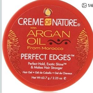 Creme of Nature Argan Oil Perfect Edges Hair Gel - Red Jar 2.25 oz